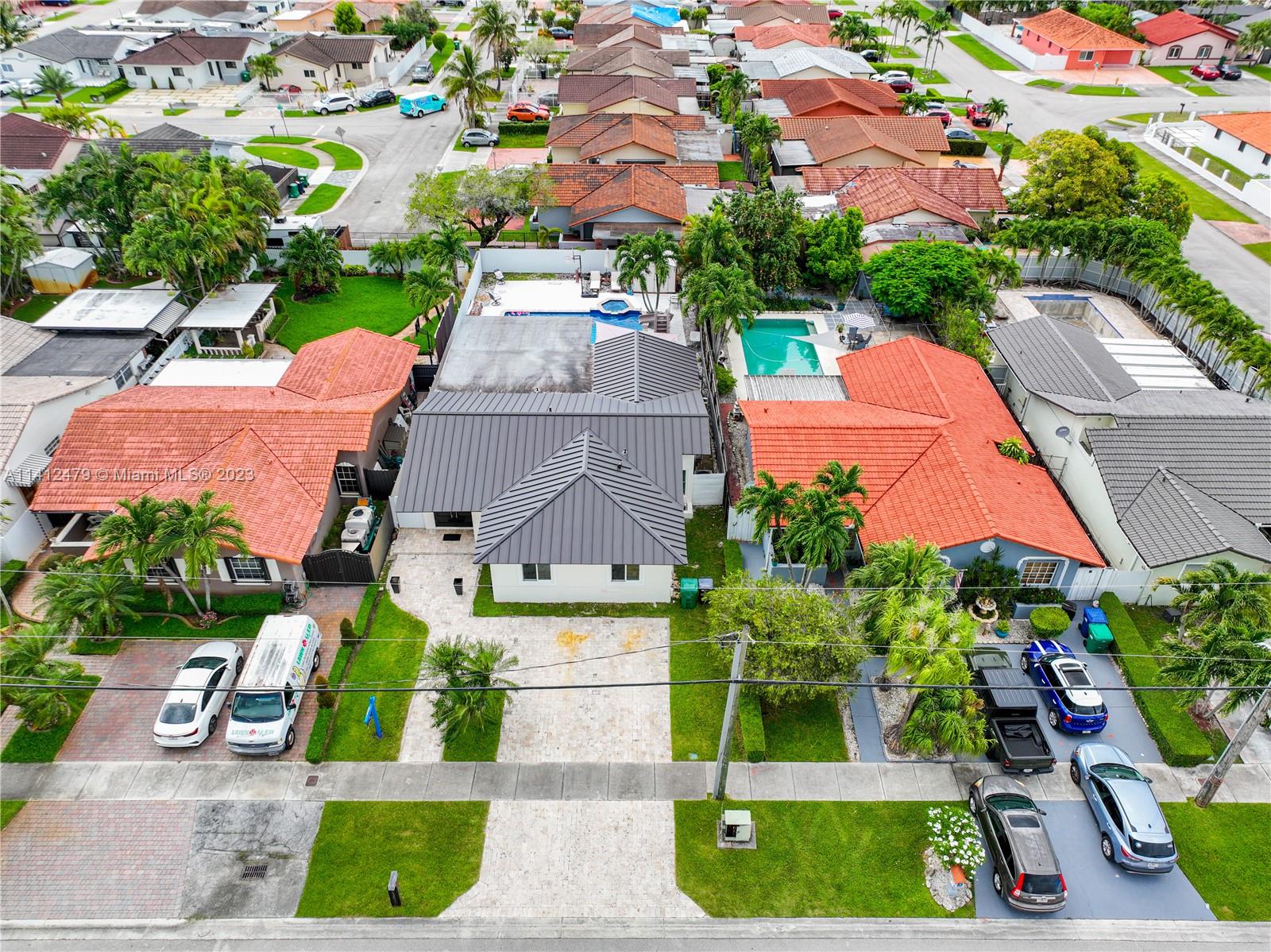 13821 Southwest 14th Street Miami, FL 33184 - Photo 55 of 58 an aerial view of a house with a garden