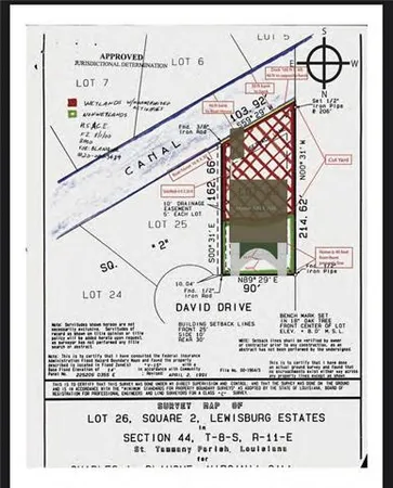 $159,000 | Lot 26 David Drive, Mandeville, LA 70448