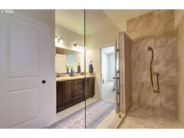 a workspace with furniture and a window