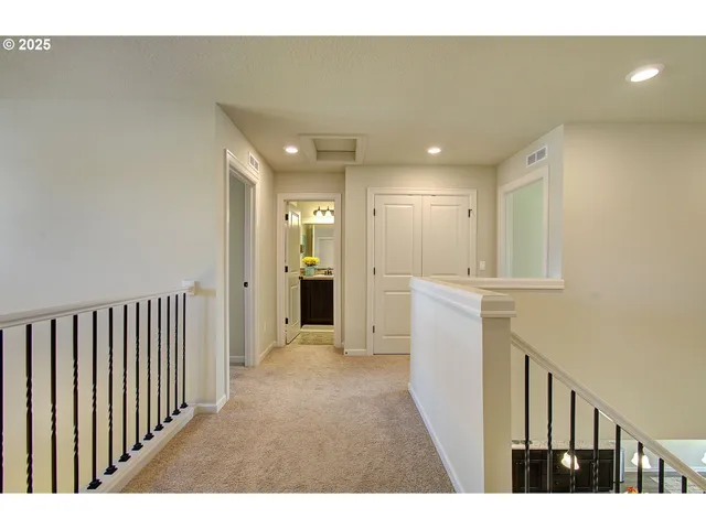 a bedroom with furniture and a bed