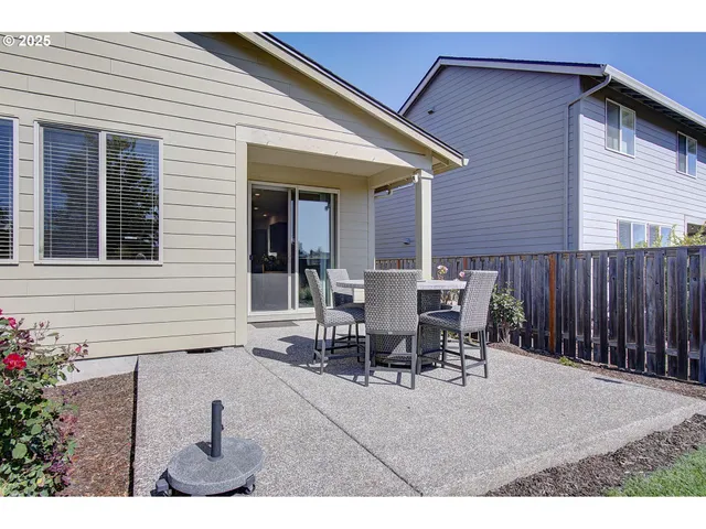 a house view with a garden space