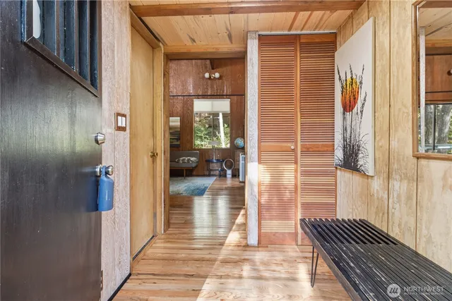 a view of front door of house