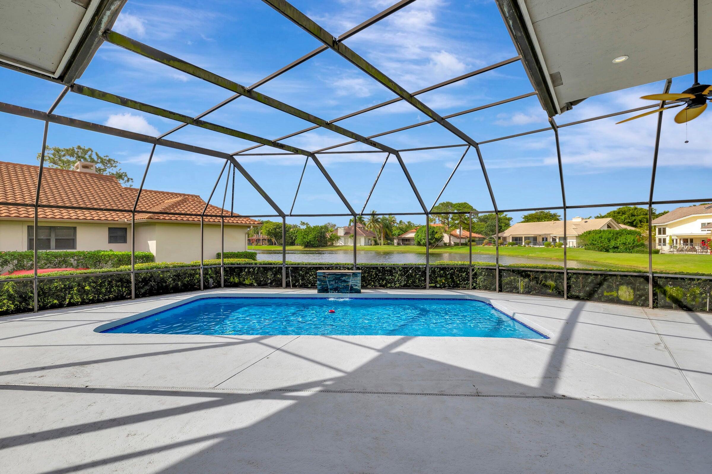 4875 Hunters Way Boca Raton, FL 33434 - Photo 33 of 43 Pool and Enclosure