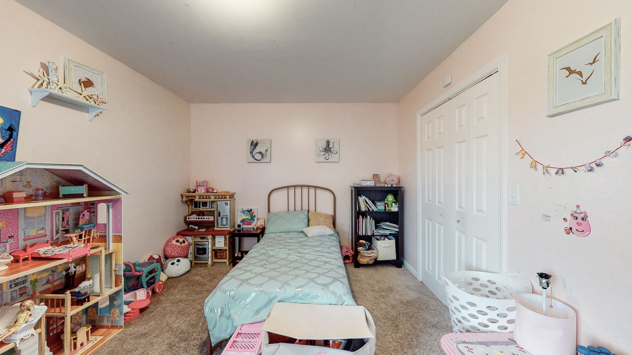 2870 Canoe Branch Road Lebanon, TN 37087 - Photo 31 of 45 a bedroom with bed and a chandelier