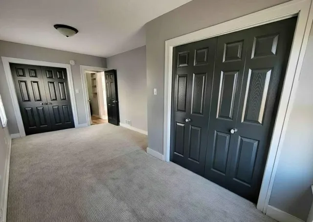 a view of hallway with stairs