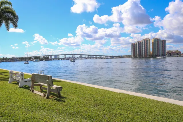 a view of a balcony with an outdoor space