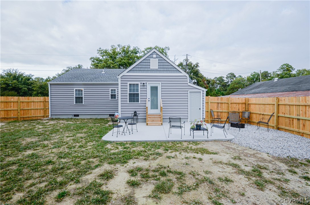 507 Old Bermuda Hundred Road Chester, VA 23836 - Photo 26 of 33 a view of house with backyard and seating area