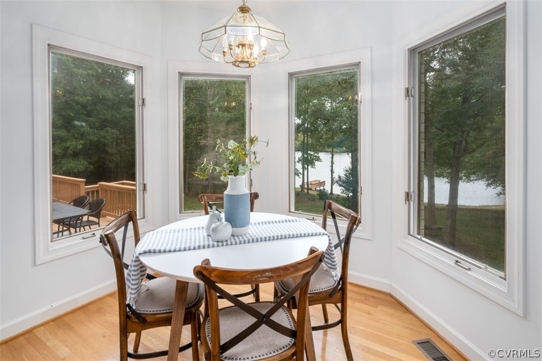 11803 Glendevon Road Chesterfield, VA 23838 - Photo 16 of 37 Breakfast nook with water view