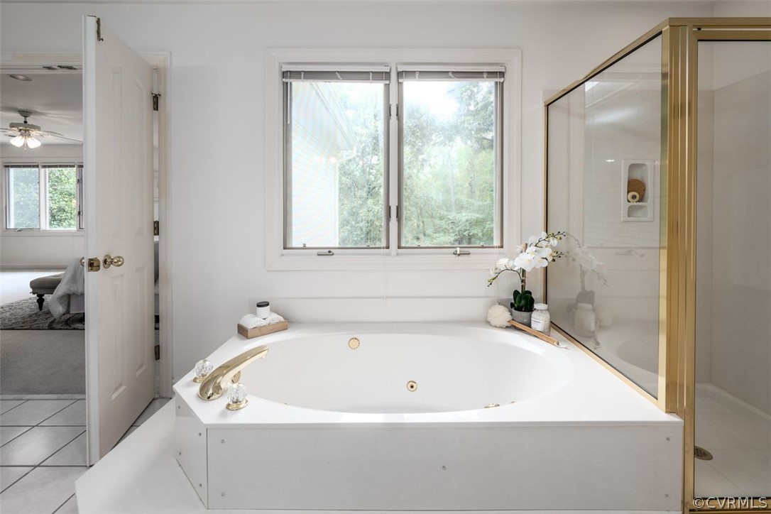 11803 Glendevon Road Chesterfield, VA 23838 - Photo 32 of 37 Primary Bath with Watco jetted tub and water view
