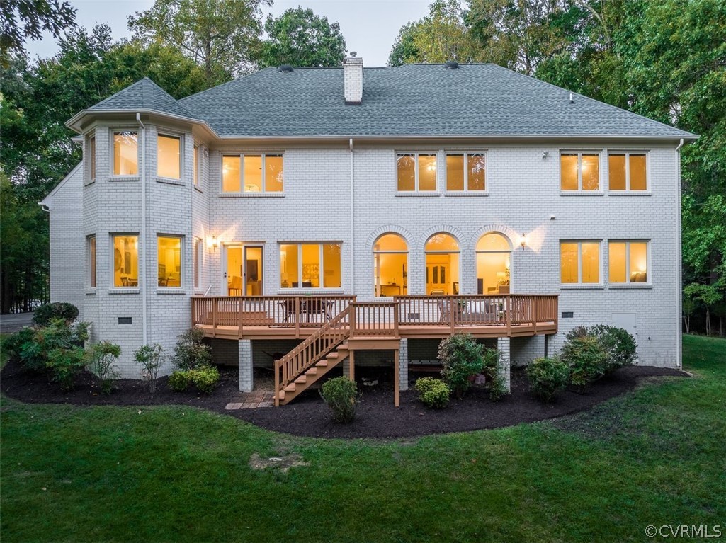 Custom built brick home