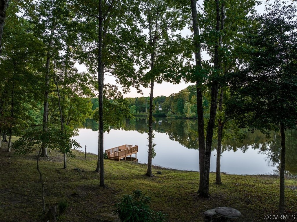 Private pier on secluded cove