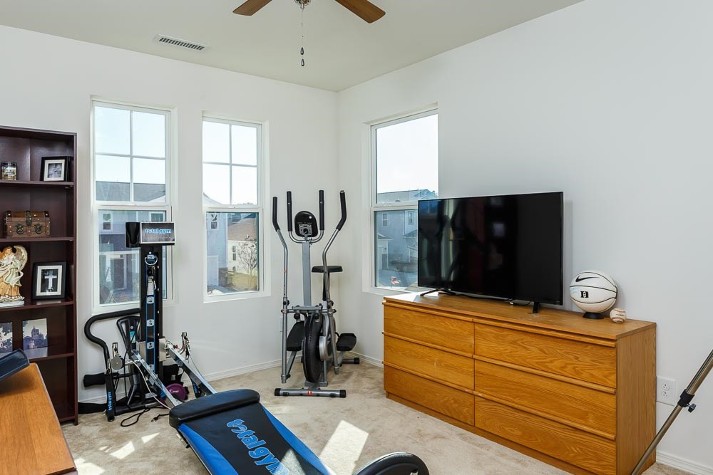 131 Daneborg Road Durham, NC 27703 - Photo 22 of 25 Do you need 4 bedrooms or will you create a productive working office with your desk surrounded by windows overlooking the neighborhood? Secondary Bedroom