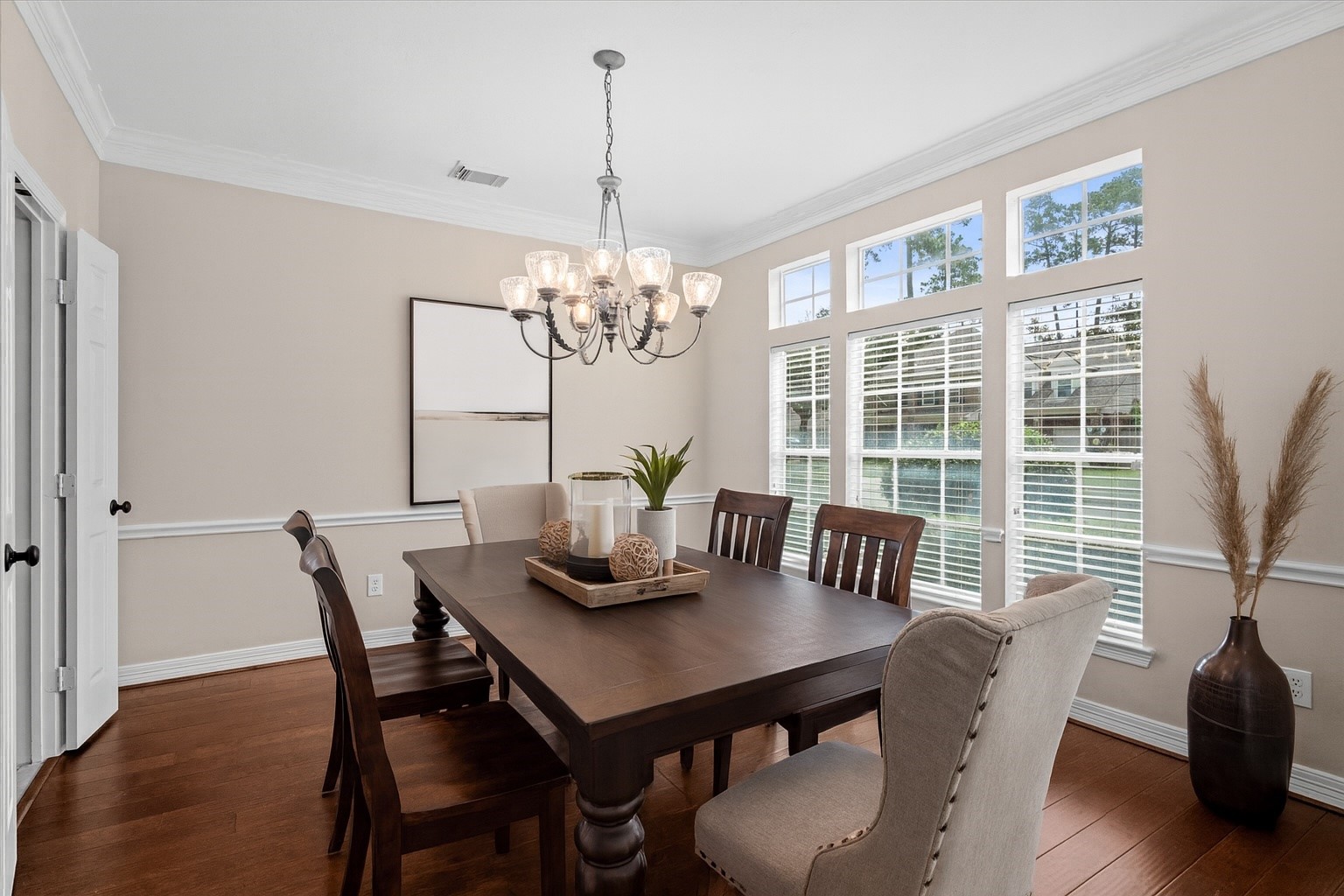 14914 Codys Run Cypress, TX 77429 - Photo 12 of 44 a view of a dining room with furniture window and wooden floor