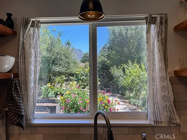 a view of a window in a room