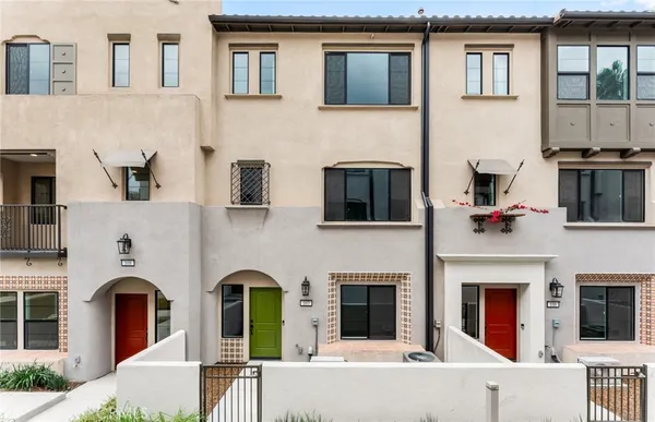 a view of building with windows