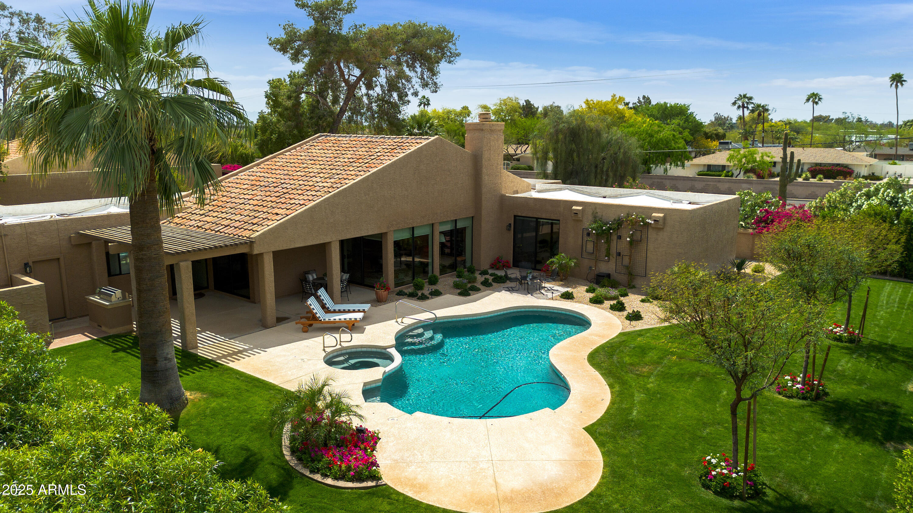 4436 East Camelback Road, Unit 37 Phoenix, AZ 85018 - Photo 5 of 55 Aerial of back of home