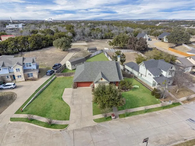 a backyard of a house