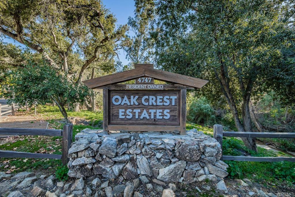 4747 Oak Crest Road, Unit 8 Fallbrook, CA 92028 - Photo 36 of 36 a sign board with a yard