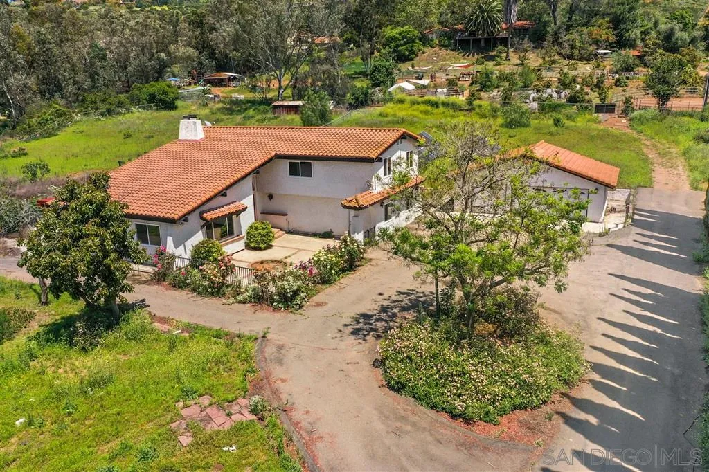 15157 Crocker Road Poway, CA 92064 - Photo 18 of 22 an aerial view of a house with a yard and lake view