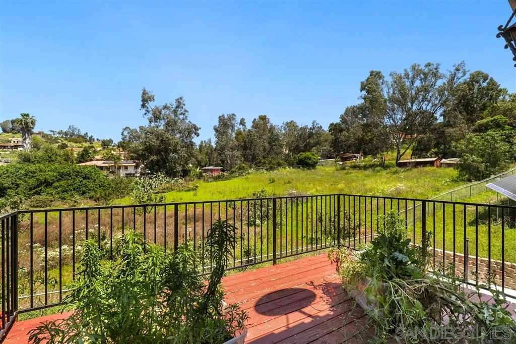 15157 Crocker Road Poway, CA 92064 - Photo 19 of 22 a view of a balcony with wooden floor