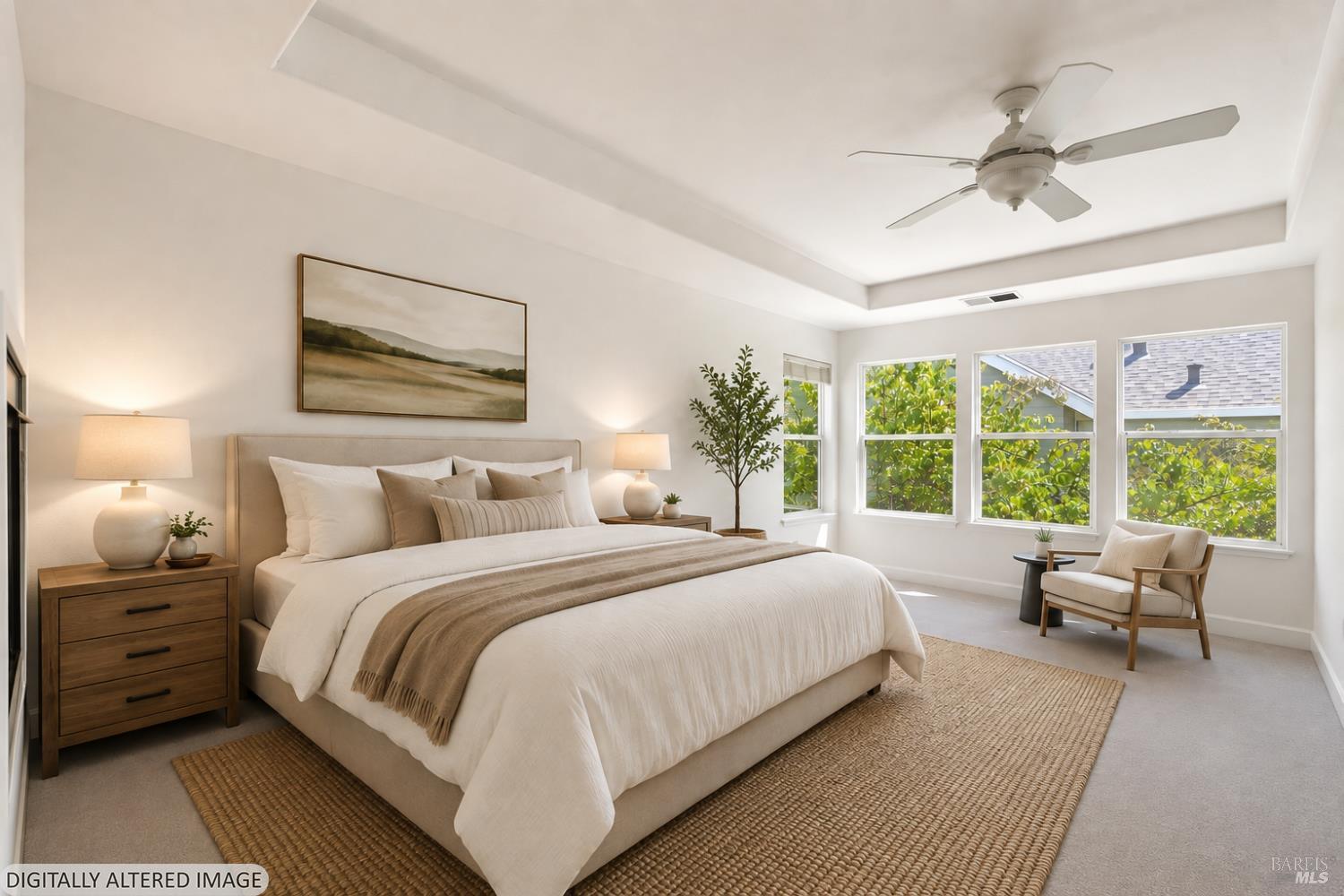 6 Egret View San Rafael, CA 94901 - Photo 18 of 37 Primary bedroom virtually staged
