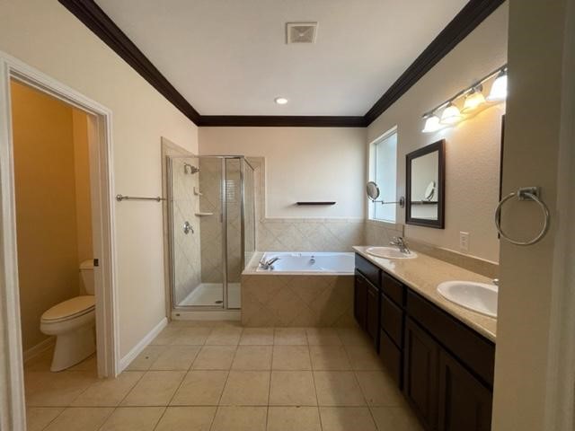 706 South Frontier Lane Cedar Park, TX 78613 - Photo 21 of 32 a bathroom with a granite countertop sink mirror bathtub and toilet