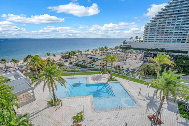 a view of swimming pool with a terrace