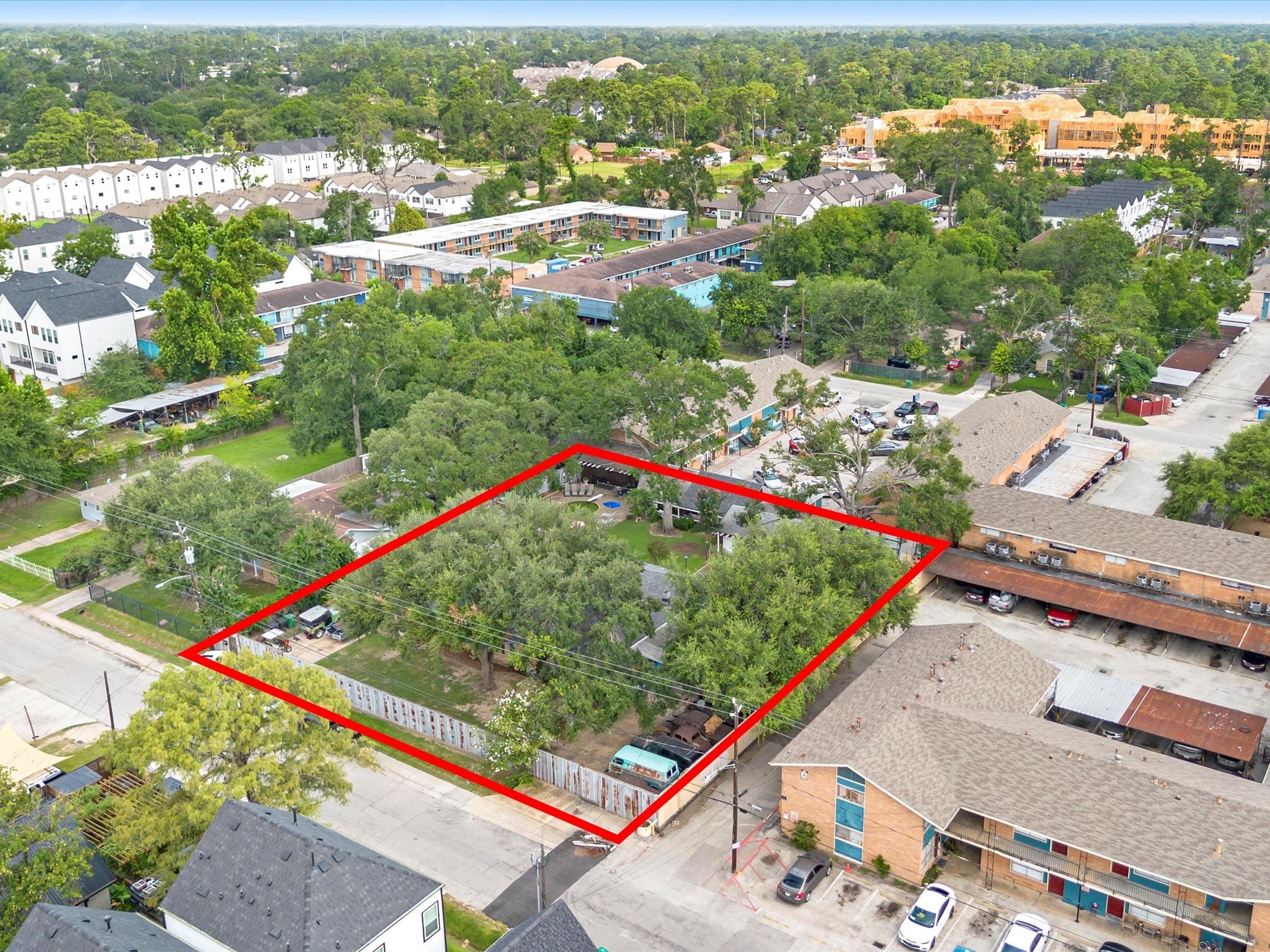 810 Martin Street Houston, TX 77018 - Photo 14 of 31 Aerial view