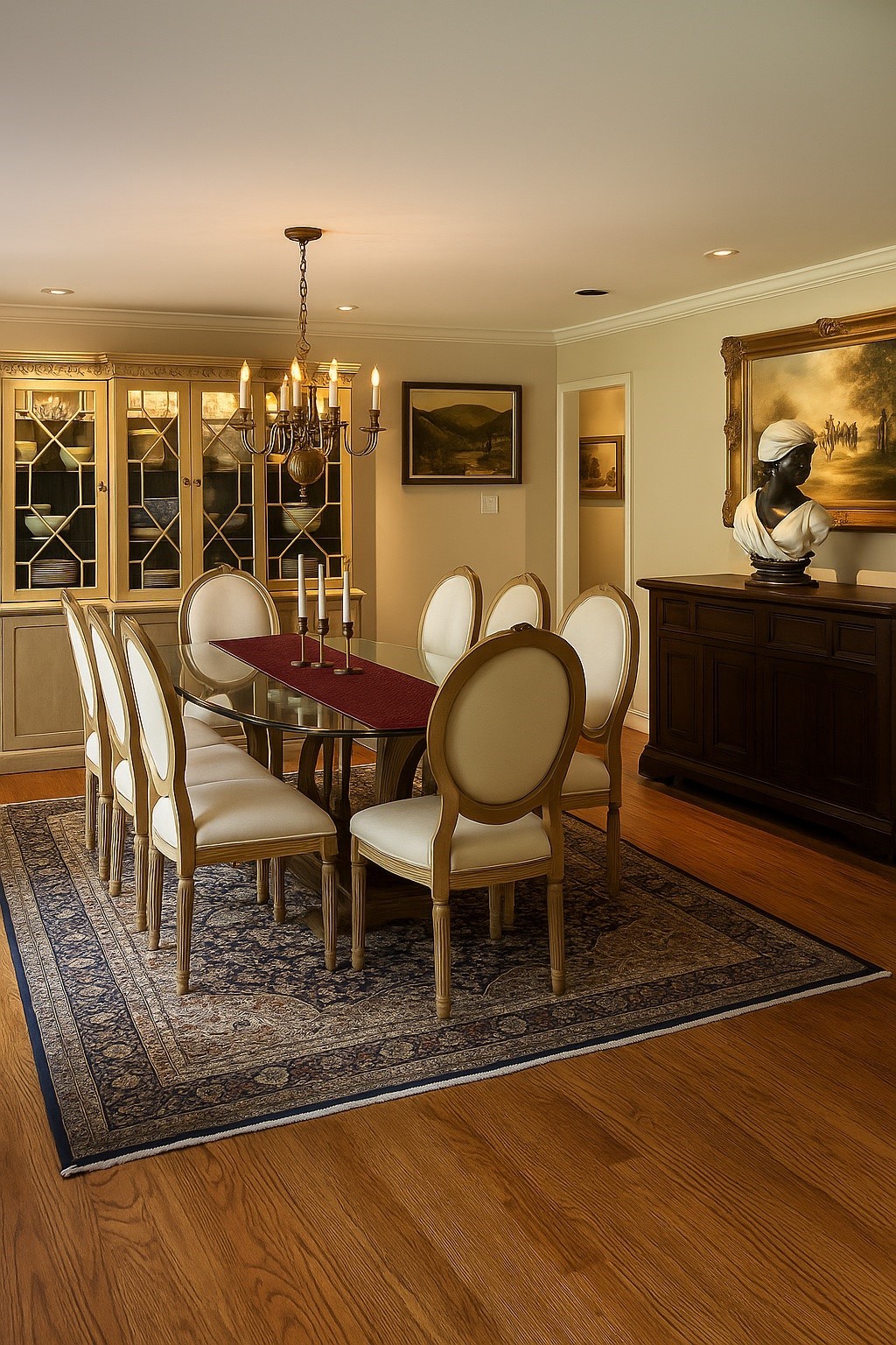 810 Martin Street Houston, TX 77018 - Photo 16 of 31 Formal Dinning has been decluttered using AI.