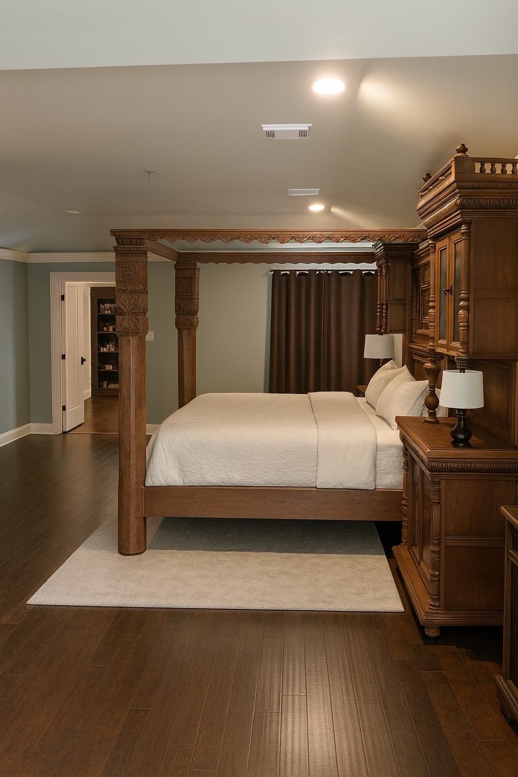 810 Martin Street Houston, TX 77018 - Photo 18 of 31 The primary bedroom but the photo has been decluttered using AI.