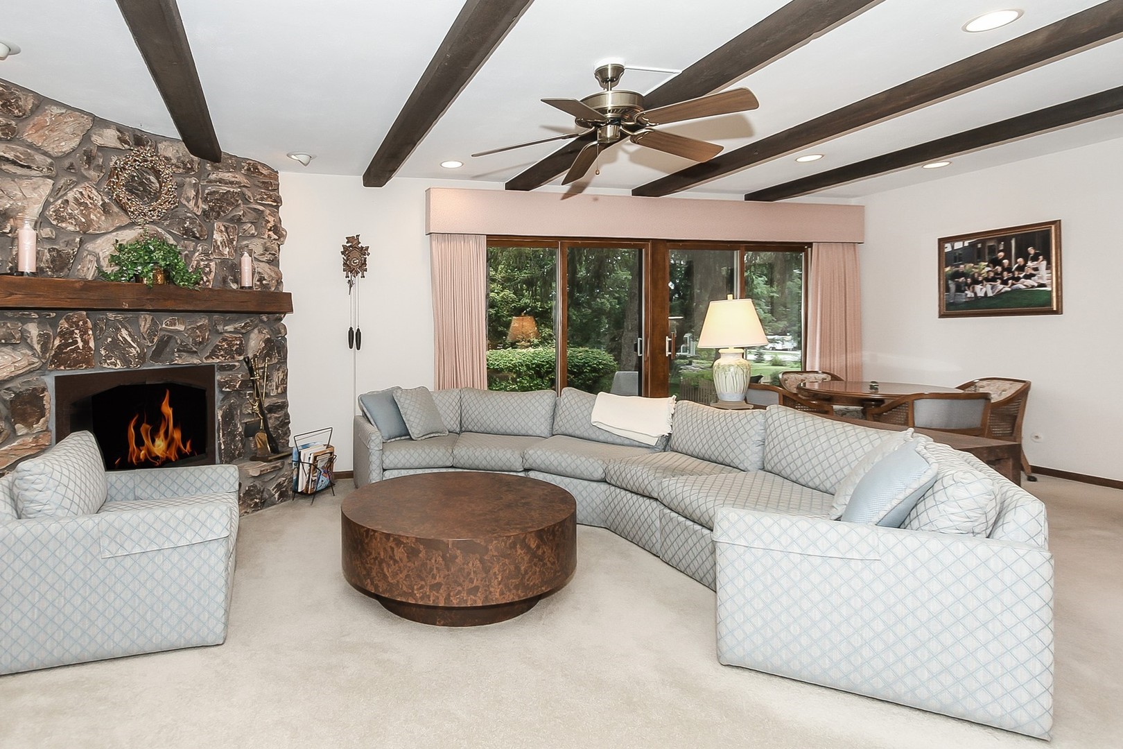 150 Shady Lane Bartlett, IL 60103 - Photo 14 of 34 a living room with furniture and a fireplace