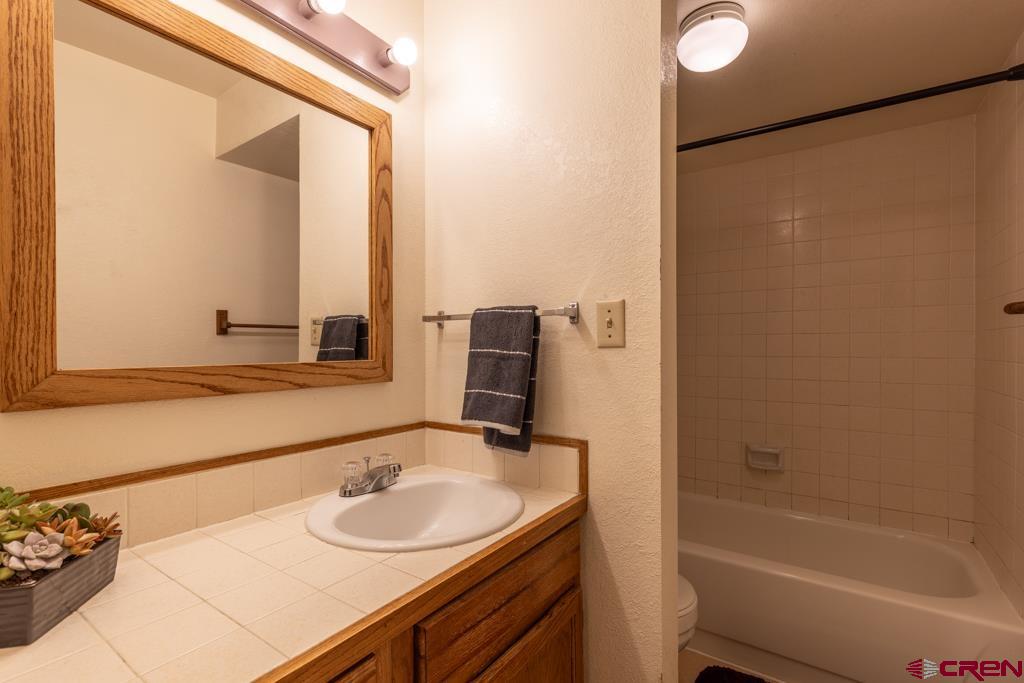 1851 Florida Road, Unit 106 Durango, CO 81301 - Photo 16 of 25 a bathroom with a sink and a mirror