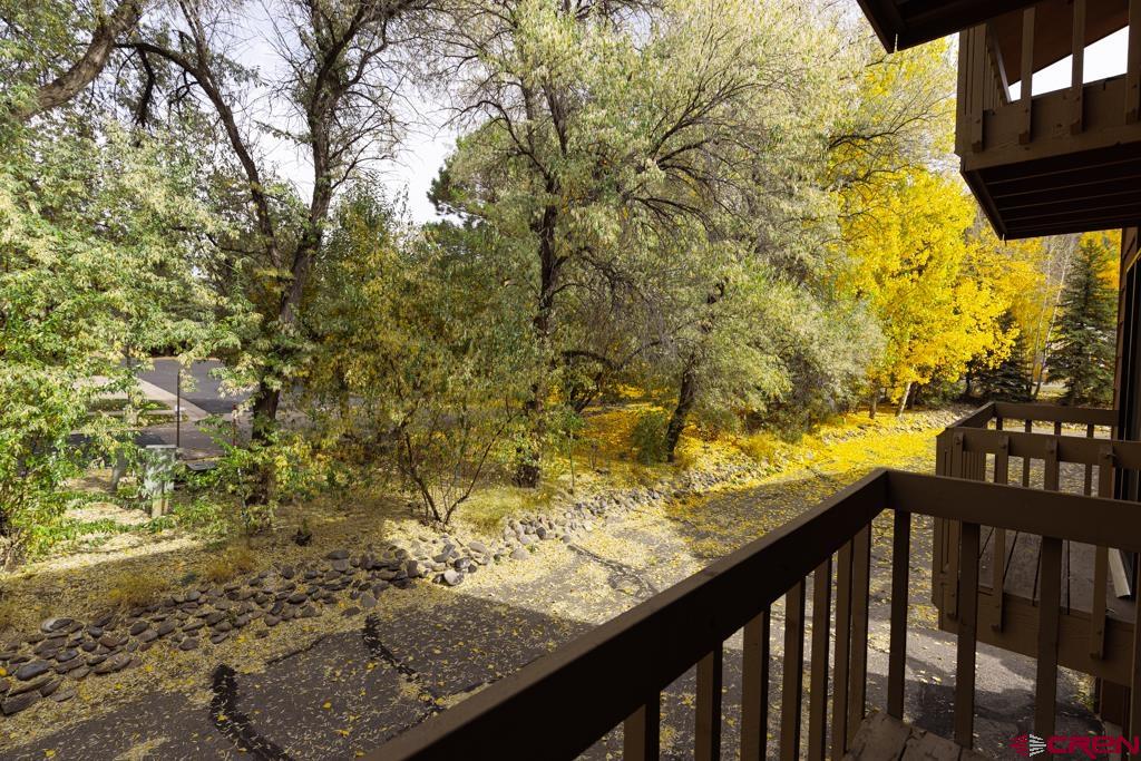 1851 Florida Road, Unit 106 Durango, CO 81301 - Photo 20 of 25 a view of balcony with wooden floor