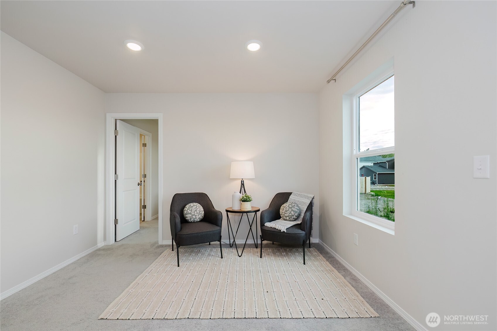 240 Northeast Olympic Ridge Belfair, WA 98528 - Photo 18 of 28 a view of a workspace with furniture and window