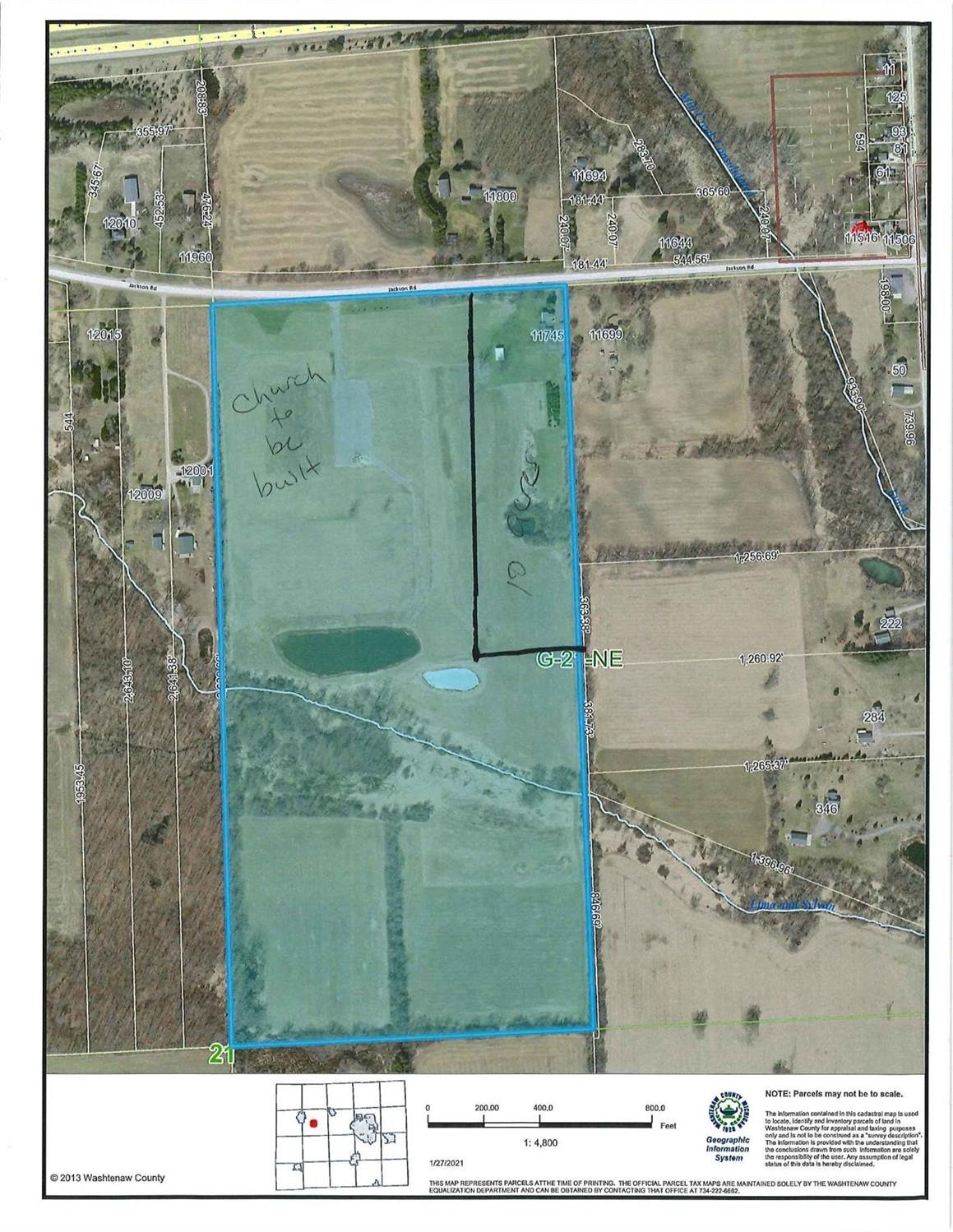 11745 Jackson Road Dexter, MI 48130 - Photo 33 of 33 Aerial