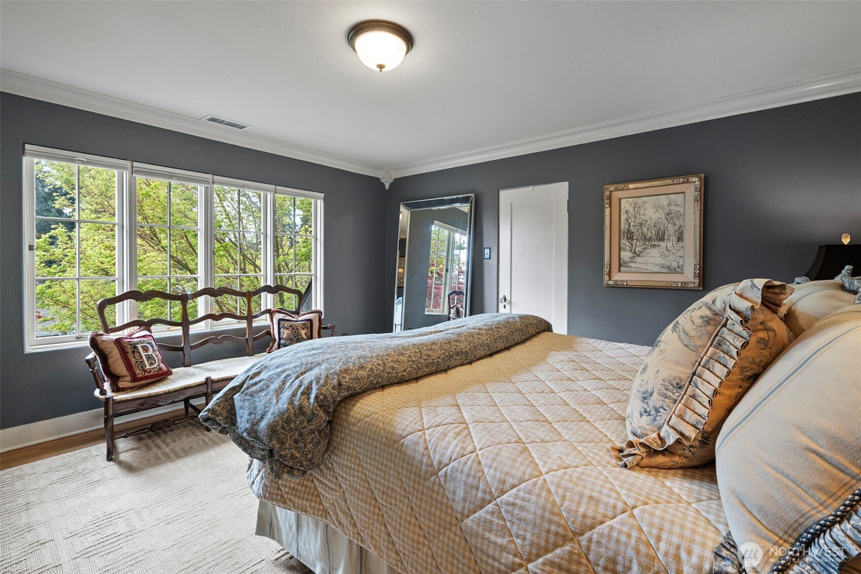 659 Alta Vista Place Fircrest, WA 98466 - Photo 21 of 40 a bedroom with a bed and a large window