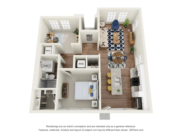 a view of a living room with furniture