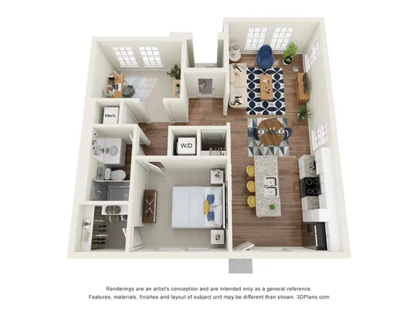 a view of a living room with furniture