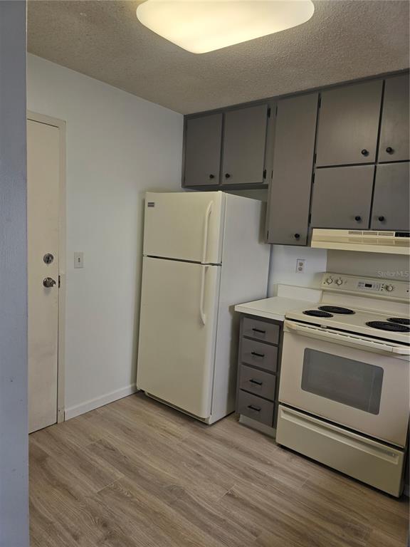 2700 Bayshore Boulevard, Unit 1302 Dunedin, FL 34698 - Photo 15 of 40 a kitchen with cabinets appliances and wooden floor