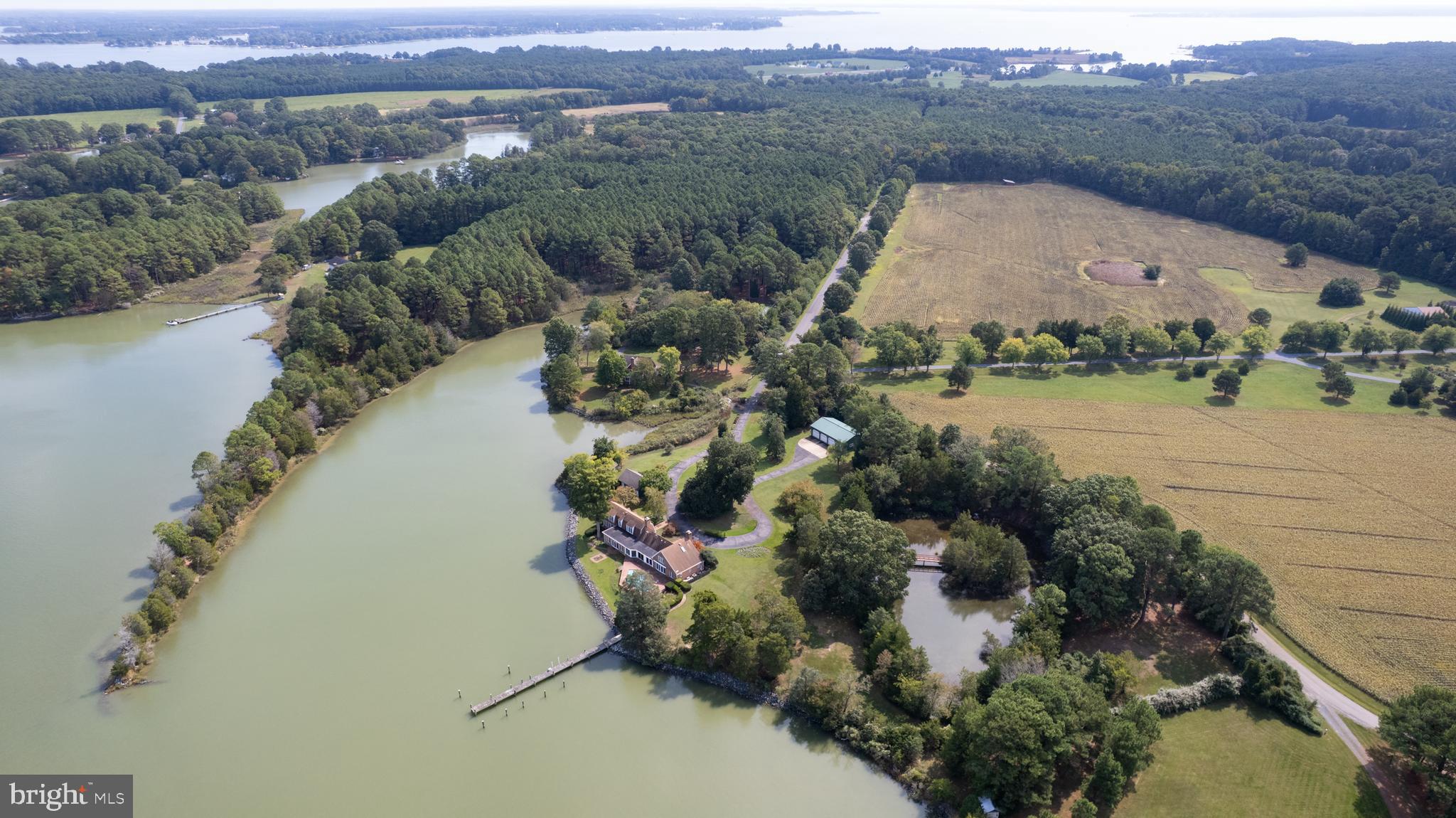 5499 Anderby Hall Road Royal Oak, MD 21662 - Photo 62 of 87 aerial view of entire property