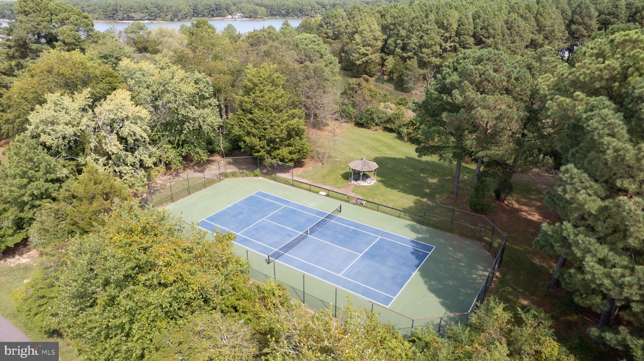5499 Anderby Hall Road Royal Oak, MD 21662 - Photo 71 of 87 aerial view of tennis court