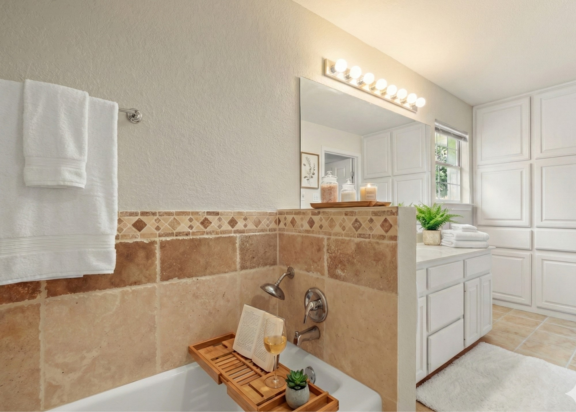 350 Lost River Road Georgetown, TX 78628 - Photo 32 of 39 Luxurious soaking tub.
Please note this photos have been virtually staged.