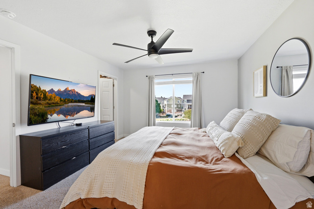 862 Founders Point Lane South Midvale, UT 84047 - Photo 17 of 45 Ceiling fan with five blades, large window with natural light, and recessed lighting