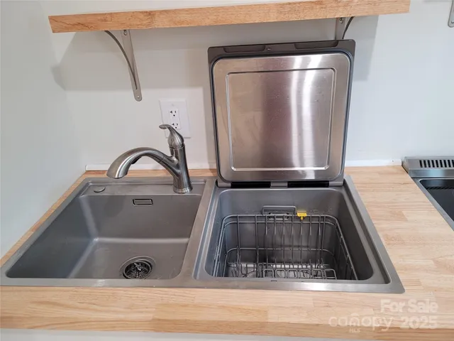 a close view of utility room