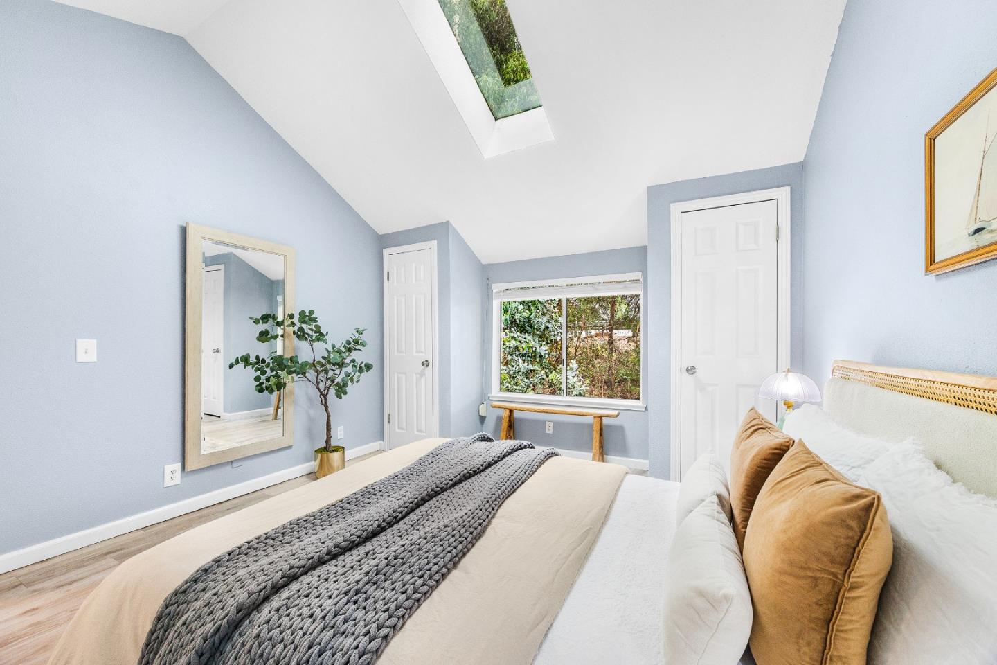 1644 Ocean Street Santa Cruz, CA 95060 - Photo 34 of 60 a bedroom with a bed and a window
