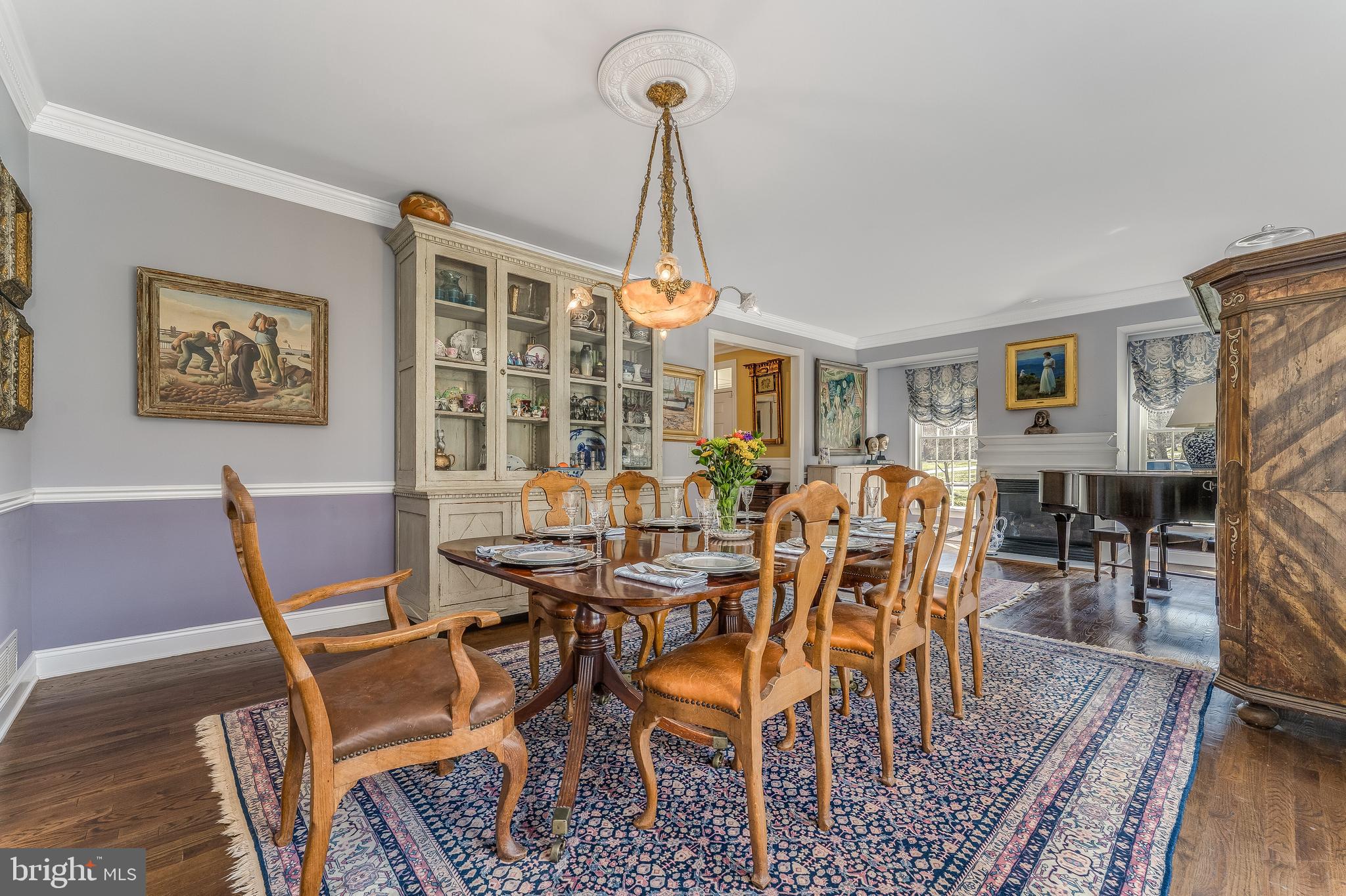 27 Milestone Drive Ringoes, NJ 08551 - Photo 8 of 75 a view of a dining room with furniture window and wooden floor