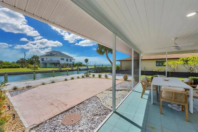 a view of a swimming pool and outdoor space