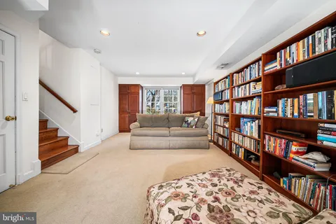 a view of a building and a street