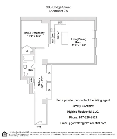 $950,000 | 365 Bridge Street, Unit 7N | Downtown Brooklyn