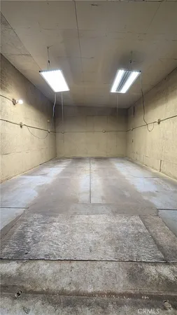 a car parked in parking garage